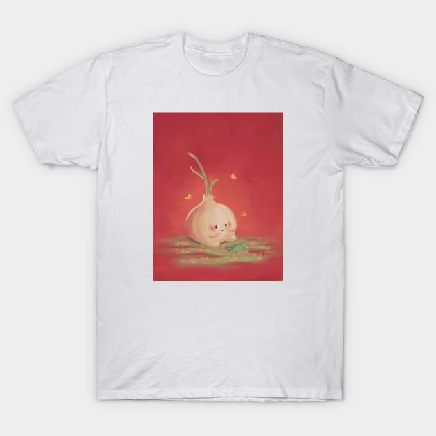 Stressed Garlic T-Shirt by Lucracia Ray